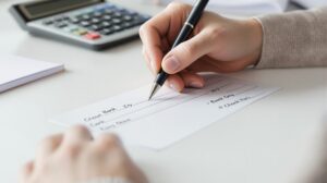 comment remplir un chèque